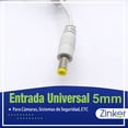 thumbnail image 2 of Eliminador 12V 2A Zinker PARA Cámaras DE Seguridad CCTV o Tiras Led Contra Agua V2, 2 of 6