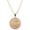 Gold, variant on Men's Stainless Steel Iced CZ Last Supper Medallion Pendant, 24" Box Chain Necklace SCP 5019 S