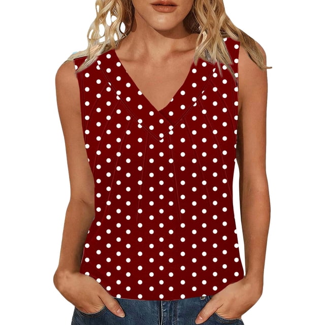 Mujeres sin mangas Tops verano no posicionado impresión rayas cuello en V blusa casual Mujeres cuello en V Tops de verano