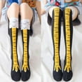 thumbnail image 5 of SSKFHGI Funny Socks Chicken Leg Animal Legs Knee Fitness Novelty Xmas Women Me, 5 of 9