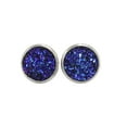 thumbnail image 1 of Pendientes Gotas de acero inoxidable Minnieouse galvanoplastia fina superficie lisa regalo boda azul negro, 1 of 6