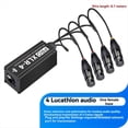 thumbnail image 2 of Extensor de Cable de Red de Audio XLR y de 4 Canales, Extensor de Señal de Red DMX512 para Estudio de Iluminación y Sonido de Escenario C, 2 of 5