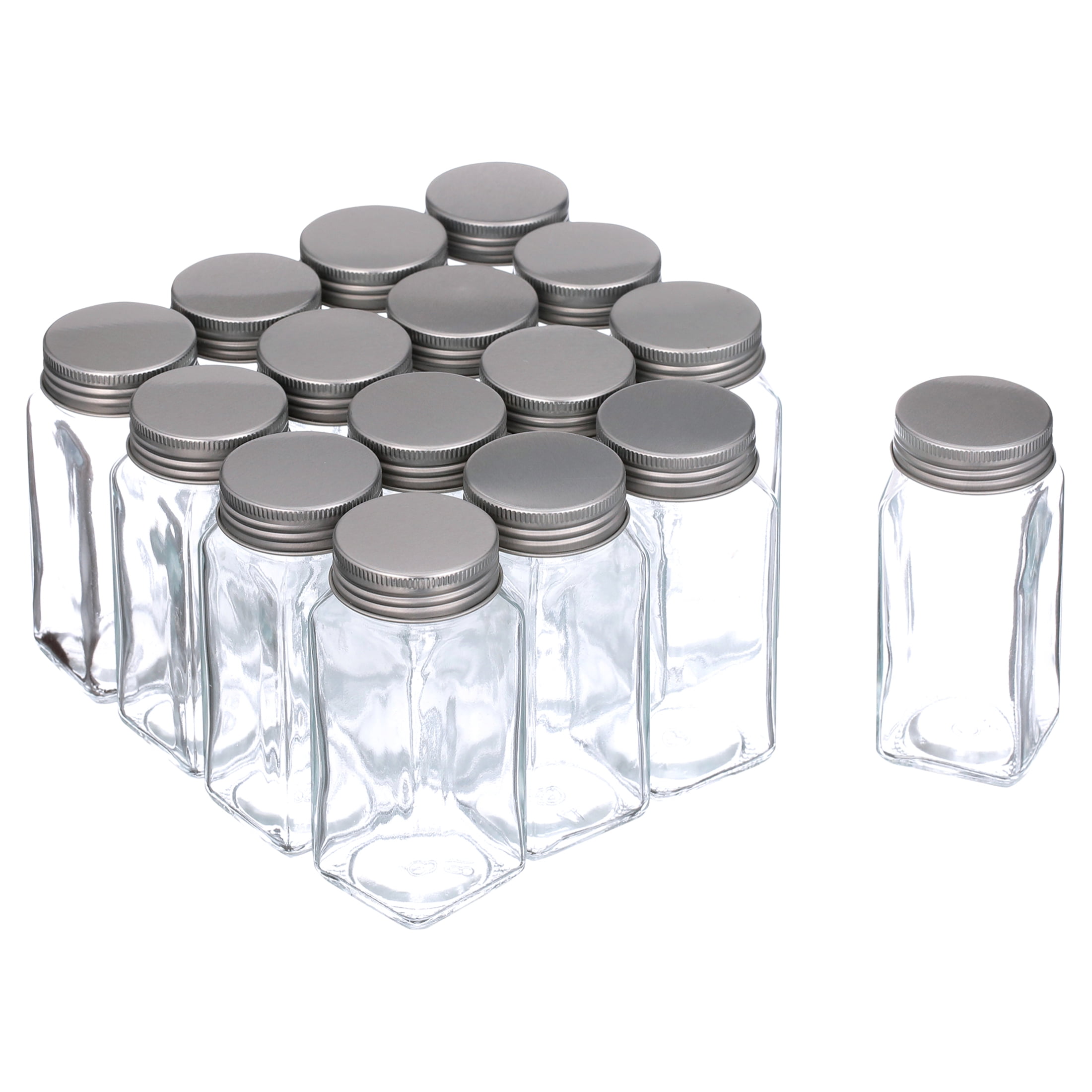 120ml 4oz Small Square Glass Mason Jars with No Leak Lid for Spices  Condiments Seasoning Storage - China Glass Jar and Clip Glass Jar price