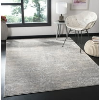 SAFAVIEH Invista Joshua Abstract Area Rug, Grey/Cream, 5'3" x 7'6"