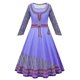 thumbnail image 3 of Vestido de princesa Wish Asha para niñas, Vestidos morados de manga larga, ropa para fiesta de cumpleaños y Carnaval, Disfraces de Halloween, 3 of 5