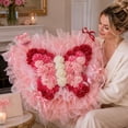 thumbnail image 6 of Linnome Heart Shaped Flower Arrangement Frame for Handmade Bouquet Wrapping Tool with Slots for Stems Floral Design Base 14.57 Inch, 6 of 6