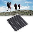 thumbnail image 4 of Kit de Panel Solar Resistente Al Agua, Cargador Solar Portátil de 20 W con 2 USB para Exteriores, Alimentado por Batería para Acampar con Estante de Montaje, 4 of 5