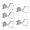 A, variant on Pack of 5 Halloween Biscuit Molds Cookie Molds Devil Shape Biscuit Cutter Cookie Tool Present for Baking Enthusiasts