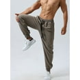 thumbnail image 4 of KelaJuan Men Fashion Loose Pants Letter Print Drawstring Elastic Waist Trousers Fall Casual Jogger Pants Sweatpants with Pockets, 4 of 6