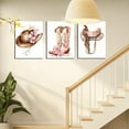 thumbnail image 2 of [Western Cowgirl Canvas Posters] Western Cowgirl Style Canvas Print Posters | Unframed Triptych Wall Art | Directly Hangable Decorative Artwork for Living Room, 2 of 4