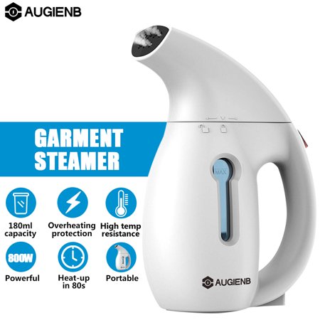 Clothes Garment Steamer,AUGIENB 800W 180ml Portable Handheld Fast Heat Up Fabric Clothes Garment Steamer Iron Ironing Steam Machine Wrinkle Remover Home & Travel
