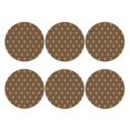 thumbnail image 2 of Bingfone Vintage Green and Pink Squares Leather Drinks Coasters with Set of 6,Suitable for Home Kitchen,Coffee Cup Coasters Home Gift, 2 of 9