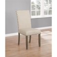 thumbnail image 2 of Bowery Hill Farmhouse Upholstered Side Chair in Beige-Rustic Brown (Set of 2), 2 of 4