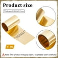 thumbnail image 2 of 1m Brass sheet Golden 5x0.01cm, 2 of 9