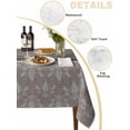 thumbnail image 2 of Boho Brown Flower Table Cloth, Waterproof Tablecloth for Rectangle Tables, Abstract Bohemia Pesley Floral Reusable Washable Fabric Table Cover for Restaurant Kitchen Dining Tables 54"x108", 2 of 9