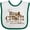 White and Green, variant on Inktastic Real Cowboys Boys or Girls Baby Bib
