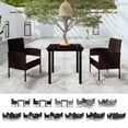thumbnail image 3 of vidaXL Patio Dining Set Garden Furniture 3/5/7/9 Piece Multi Colors/Sizes, 3 of 51