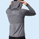 thumbnail image 4 of pstuiky camisetas de manga larga para hombre, Blusa deportiva transpirable de manga larga con capucha para hombre, color liso Tops de hombre m, 4 of 4