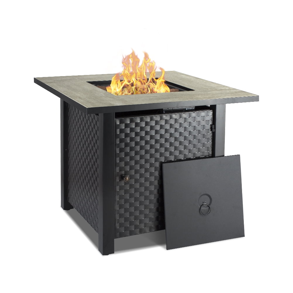 Camplux 30 Inch 50 000 Btu Propane Fire, Large Outdoor Fire Pit Table