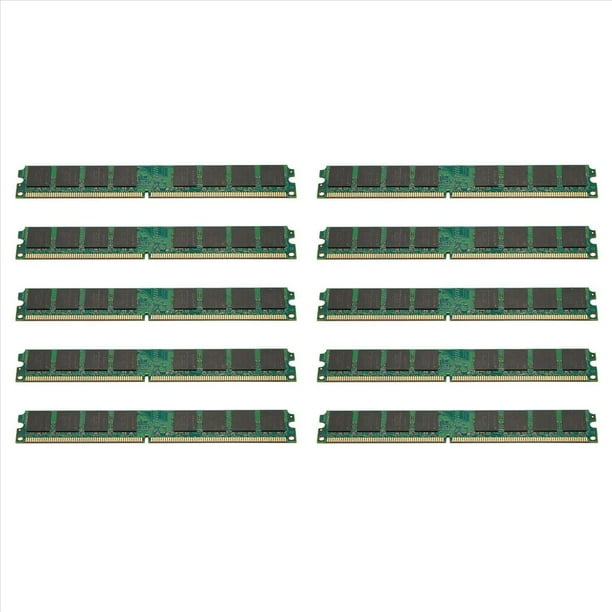 10X Memoria RAM DDR2 de 2GB 1.8V 800Mhz PC2 6400 PC Ram Memoria para Computadora de Escritorio Memoria DIMM 240Pins