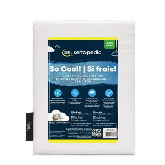 Sertapedic So Cool! 4pc Cooling Sheet Set