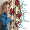 thumbnail image 3 of Blackout Kids Curtains,Multicolor Christmas Floral Pattern Childrens Insulated Curtains Set Of 2,Bedroom Essentials,Toddler Room Decor 42"x84", 3 of 5