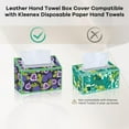 thumbnail image 4 of LZLINGMEI Tissue Box Cover Holder Compatible with Disposable Paper Hand Towels, Leather Paper Towel Dispenser for Tabletop, Bathroom,Office, 4 of 13