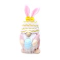 thumbnail image 1 of Muñeca de conejito de tela tejida, adorno de muñeca gorda rosa, muñeca gorda rosa, decoración de escena de Pascua, los mejores materiales, 1 of 8