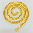thumbnail image 2 of EOEMY 2 Types 24K Yellow Gold Plated Thick Flat Sideway Gentle Men'S Chains Necklace-8mm 24", 2 of 8