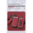 thumbnail image 3 of Key Fob Cover Compatible with Dodge Ram 1500 2500 3500 4500 5500 2019-2025 3 Button Leather Keychain Case Holder Protector,4 Buttons a Red, 3 of 9