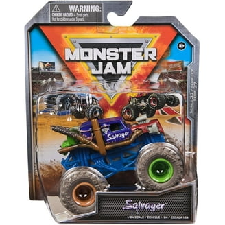 ミニカー Monster Jam Pit Party & Go 10 TRUCKS set Monster Jam Pit Party Carrying Case, Includes 10 Trucks, Fits 15