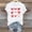 White, variant on Red Valentine's Day T-Shirt for Women, Bow Print Crewneck Top, Soft Stretch Short Sleeve Casual Tee S-3XL,Size 3XL