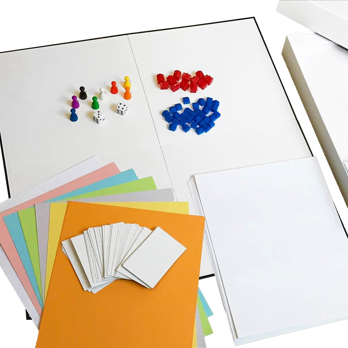 Create Your Own Opoly Board Game – Blank Game Board with Board Game Accessories