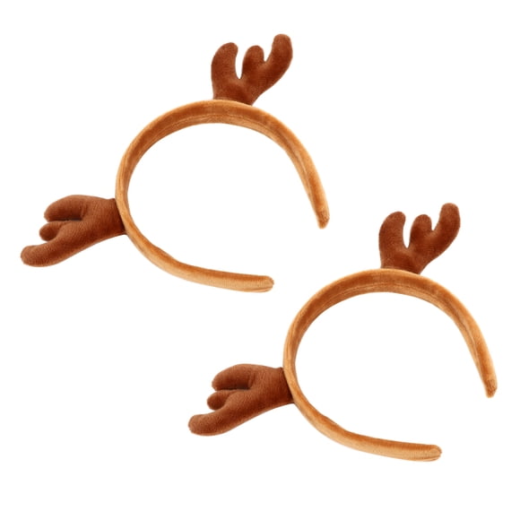 MasteelfCA 2 Pcs Fermoir à Cheveux en Bois de Cerf de Noël Xmas Cheveux Décoration de Fête de Noël