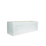 Hollywood Fabiani Design Shaker Wall Kitchen Cabinet Ready to Assemble 30 in. W x 12 in. D x 12 in. H White