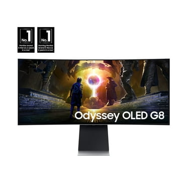 SAMSUNG 34" Odyssey OLED G8 (G85SD) Ultra-WQHD 175Hz 0.03ms Curved Gaming Monitor LS34DG856SNXZA