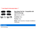 thumbnail image 2 of Rear Brake Pad Set - Compatible with 2009 Kia Borrego, 2 of 2