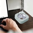 thumbnail image 4 of Portable Ash Tray,Square Stainless Steel Tabletop Ashtray,Ash Container,Ashtrays with 4 Holder,Ashtray Ash Holder,Reusable Home Ashtray for Living Room Bedroom Office,Small Outdoor Ashtray,Z_Black, 4 of 8
