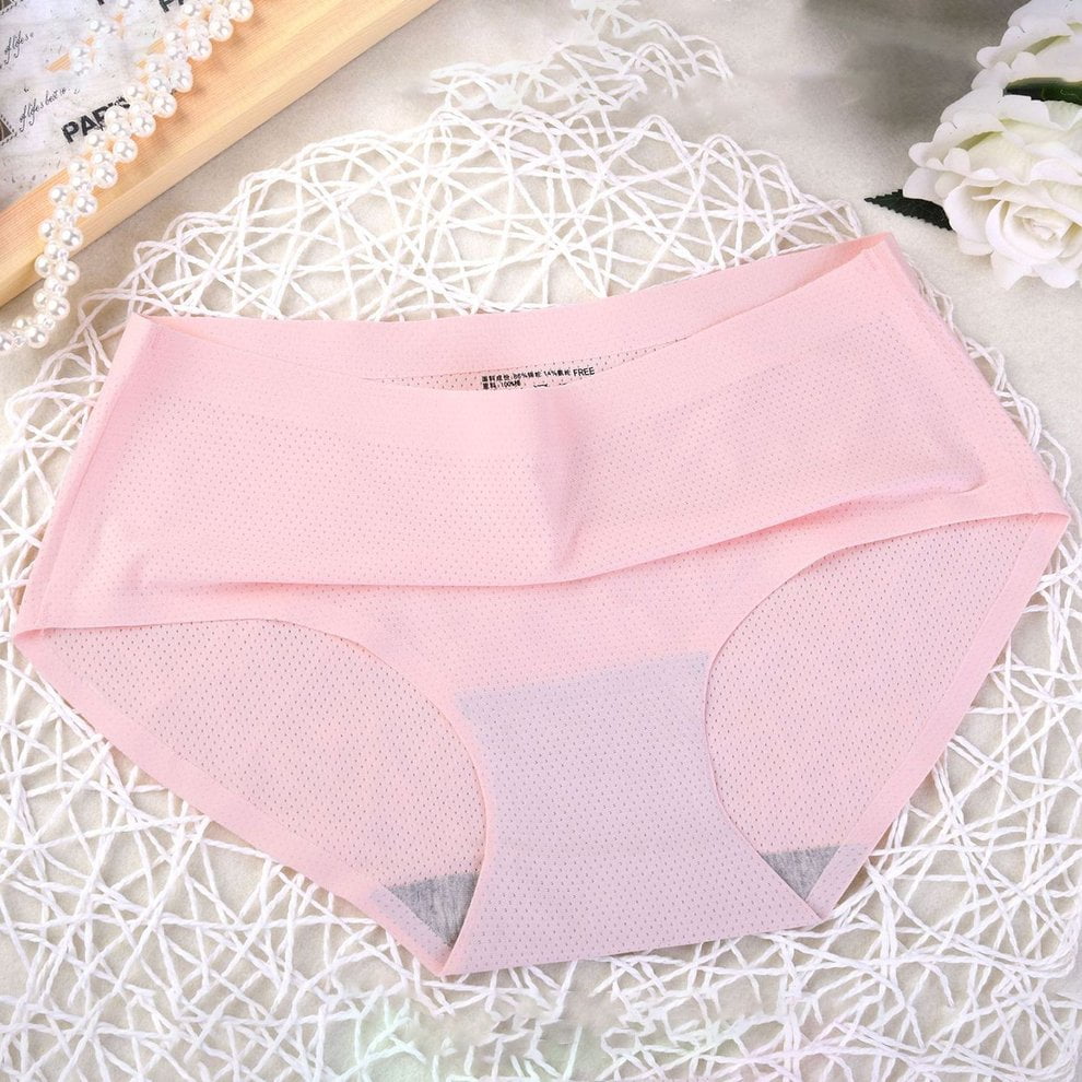 Women's Panties Breathable Seamless Underwear Female Ice Silk