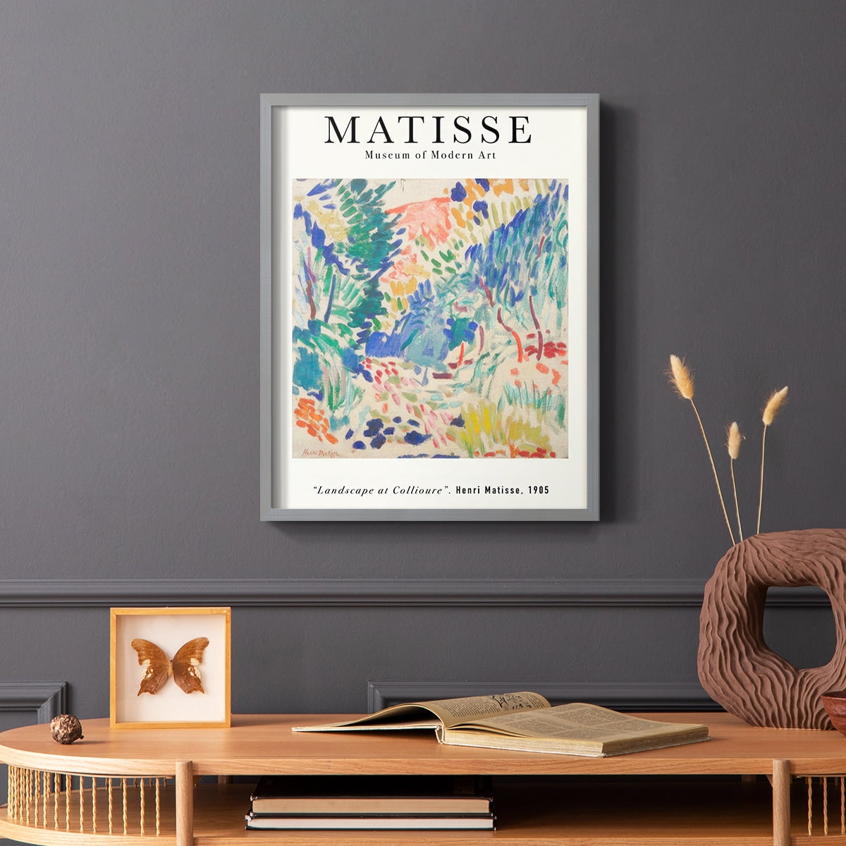 Matisse CLXXVI Framed Print in Gray Solid Wood 8 x 10 Framed Print