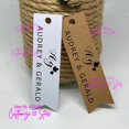thumbnail image 1 of Etiquetas adhesivas personalizadas para decoración de boda, etiqueta de recuerdo de boda, etiqueta de papel Kraft/blanco, 1 of 4