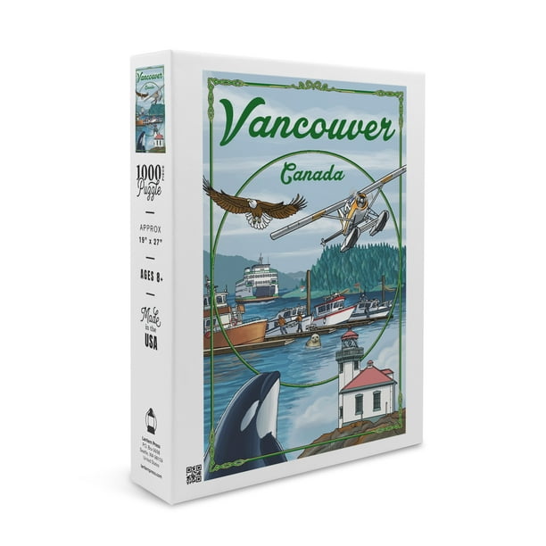Vancouver, Canada, Montage (1000 Piece Puzzle, Size 19x27, Challenging