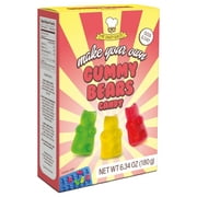 Mr. Candy Baker Make Your Own Gummy Bears, 6.3 oz, All Inclusive Kit with 3 Gummy Mixes and Silicone Mold, Made in Germany