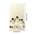 thumbnail image 3 of 35 x 72 In Christmas Door Cover Stereoscopic Embroidery Style – Polyester Door Curtain for Xmas Wall, Door, or Table Decoration, Holiday Party Home Decor, 3 of 4