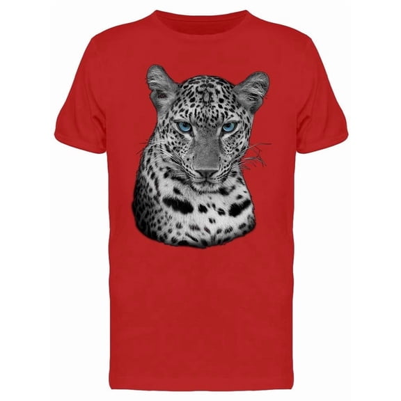 Portrait Of Angry Snow Leopard Tee Men's -Image by Shutterstock