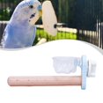 thumbnail image 1 of Jaula de madera para pájaros, con barra de descanso y comedero, accesorio para jaula de animales pequeños, soporte para percha de loro, estación Azul, 1 of 8