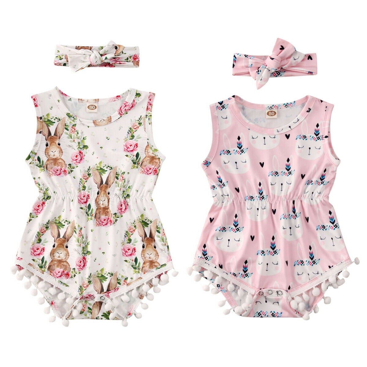 easter romper baby girl