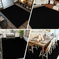 thumbnail image 6 of Black 8x10 Area Rugs, Farmhouse Solid Black Color Modern Art Non-Skid Rubber Backing Large Rectangle Rugs - Living Room Bedroom Home Office, Indoor Floor Mat Carpets Washable Rug, 6 of 9
