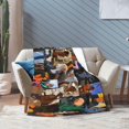 thumbnail image 5 of Blanket Drew Actor Starkey Throw Flannel Blankets Warm Soft Cozy Fuzzy Blanket for Bed Sofa Couch Camping Travel Gift Blankets for All Seasons 50""x40"", Black, 5 of 6