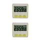 thumbnail image 1 of Kearding Temporizador de cocina de 24 horas Dormitorio Cocina Pantalla digital Cuenta regresiva Alarma Parrilla Cronómetro electrónico Verde Verde 2Conjunto, 1 of 6